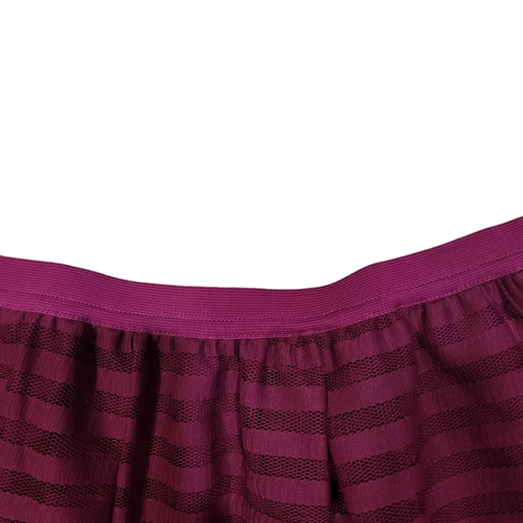 Garnet Hill Ottoman Mesh Stripe Aline Skirt - Picture 4 of 4